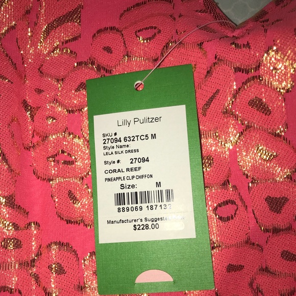 NWT Lilly Pulitzer Lela Silk Dress - M - Picture 4 of 5